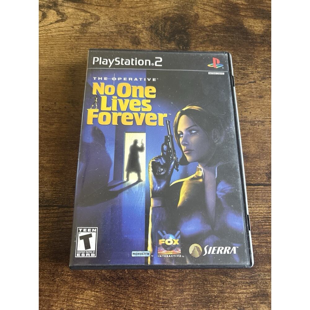 The Operative No One Lives Forever Sierra Game Sony PlayStation 2 W/ Manual